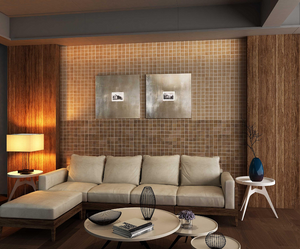 Panneau minéral de silice de mur d'impression numérique de papier de décor mat pour la Villa